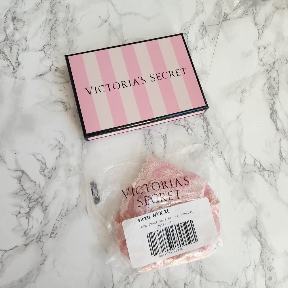 Victorias Secret Thong String Floral Lace panty XL - Picture 5 of 6